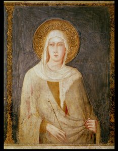 五聖人、聖クレアの詳細 作： Simone Martini